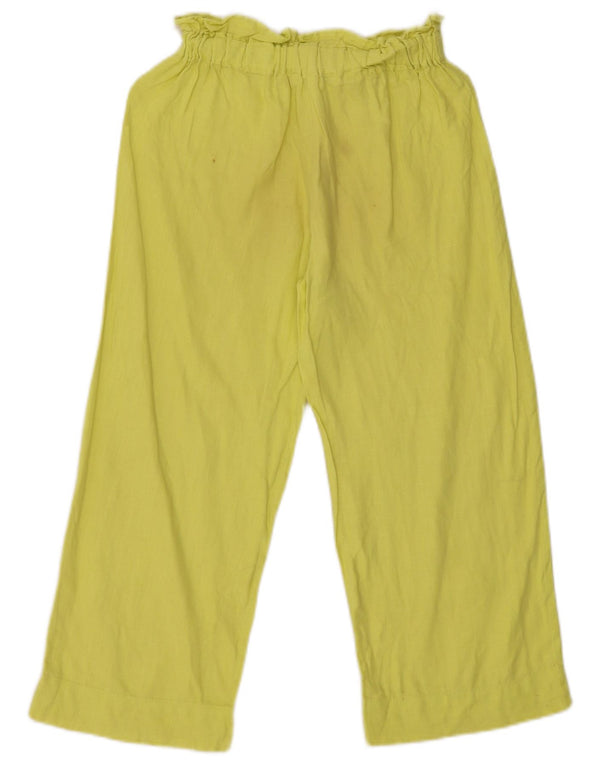 Pantalon décontracté droit fille Zara 11-12 ans W30 L22 Jaune