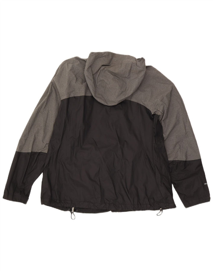 EDDIE BAUER Veste de pluie Weather Edge pour femme UK 20 2XL Noir Colourblock