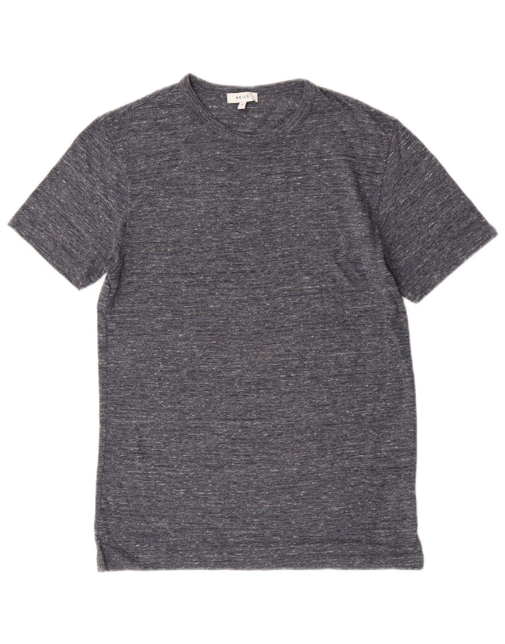 Reiss T-Shirt Homme Petit Gris Moucheté Polyester