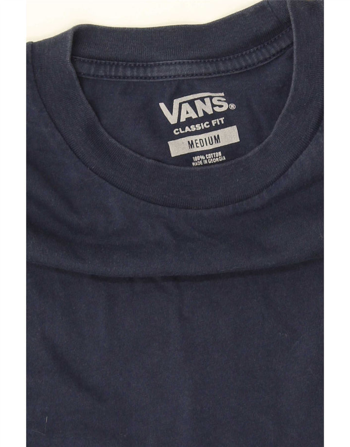 Vans T-shirt coupe classique pour homme en coton bleu marine moyen