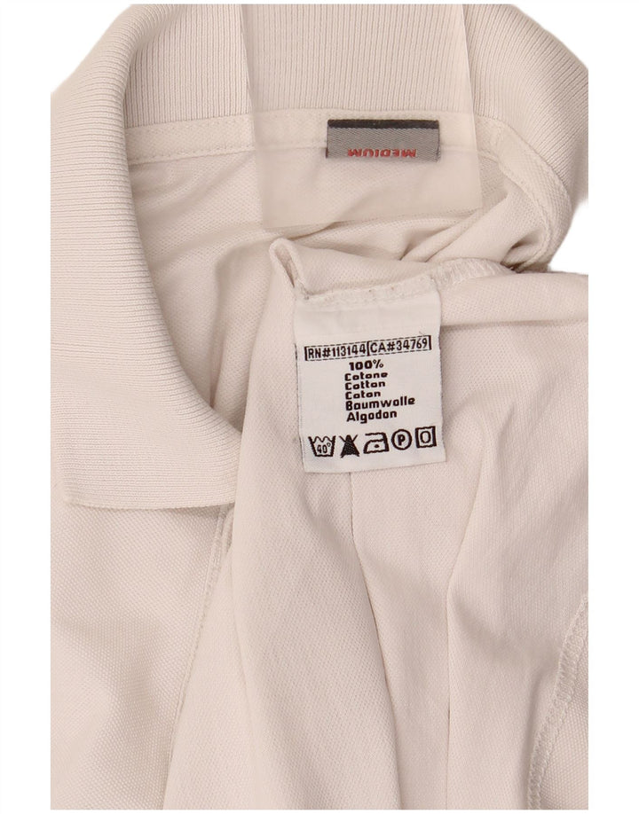 Kappa Polo à Manches Longues Homme Blanc Moyen Coton