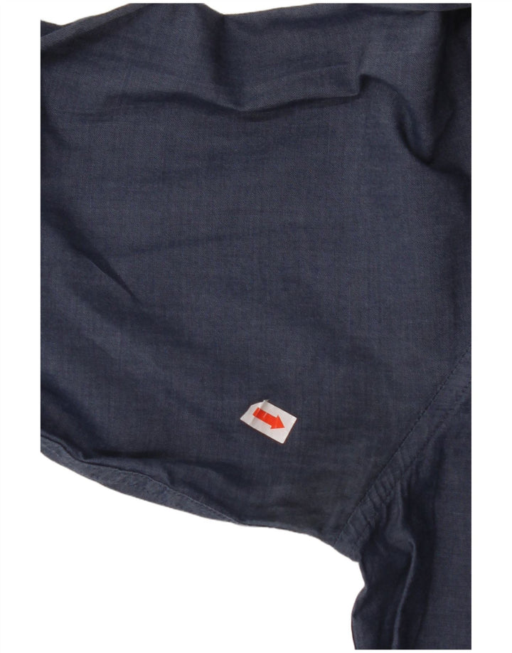 CALVIN KLEIN Chemise Slim Fit Homme Taille 40 Coton Bleu Marine Moyen