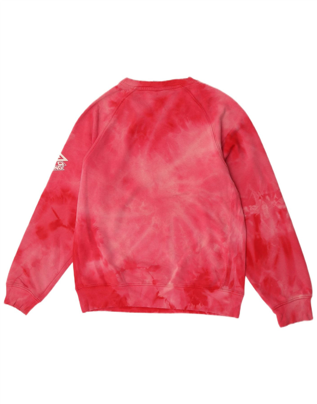 Umbro Sweat-Shirt Graphique Homme Rose Moyen Tie Dye Coton