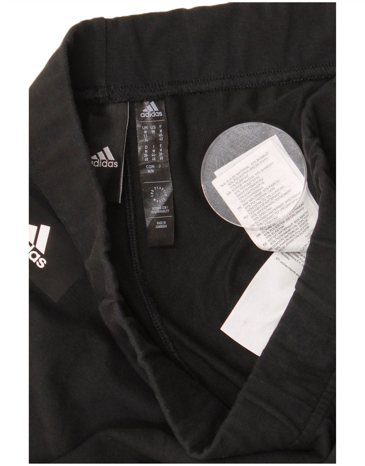 Adidas Leggings graphiques pour femmes UK 12/14 coton noir moyen