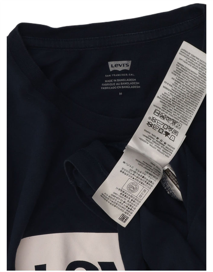 Levi's T-Shirt Graphique Homme Bleu Marine Moyen Coton