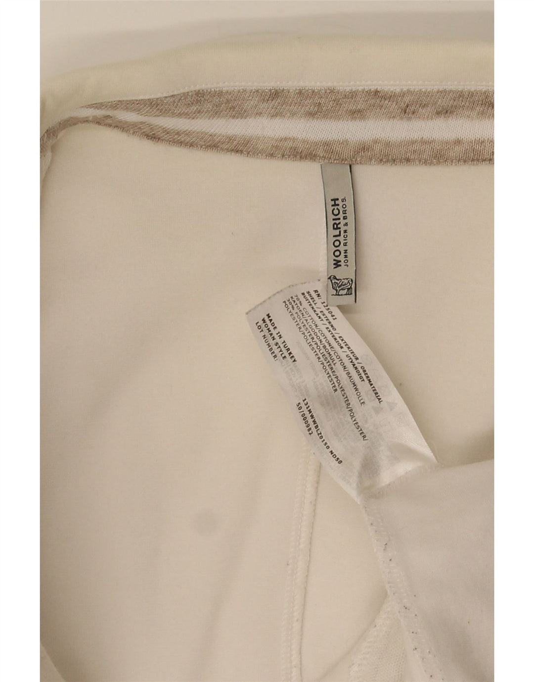 Woolrich Veste Blazer 3 Boutons Femme UK 10 Petit Coton Blanc