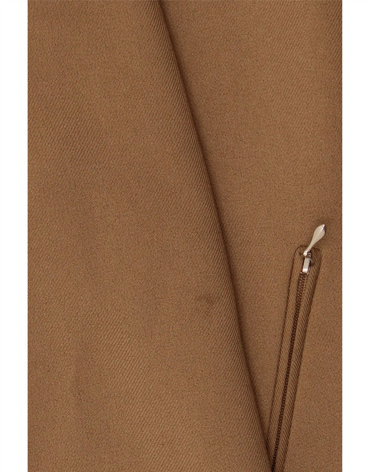 VINTAGE Veste Blazer Femme IT 48 XL Marron Polyester