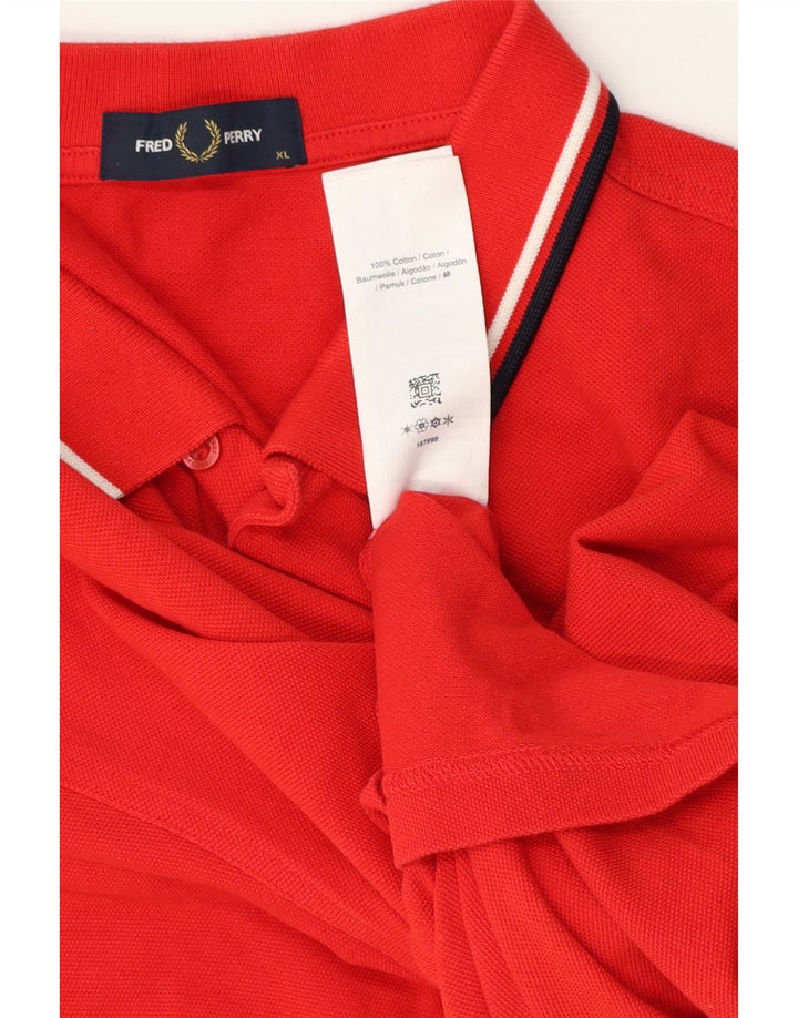 Fred Perry Polo Homme XL Rouge Coton