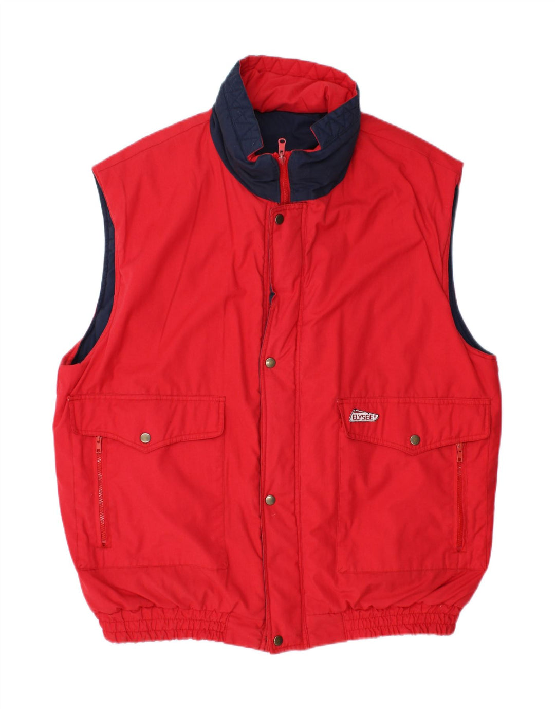 ELYSEE Gilet Réversible Homme UK 44 2XL Rouge Polyester