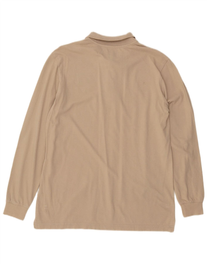 KAPPA Polo à manches longues homme en coton beige moyen