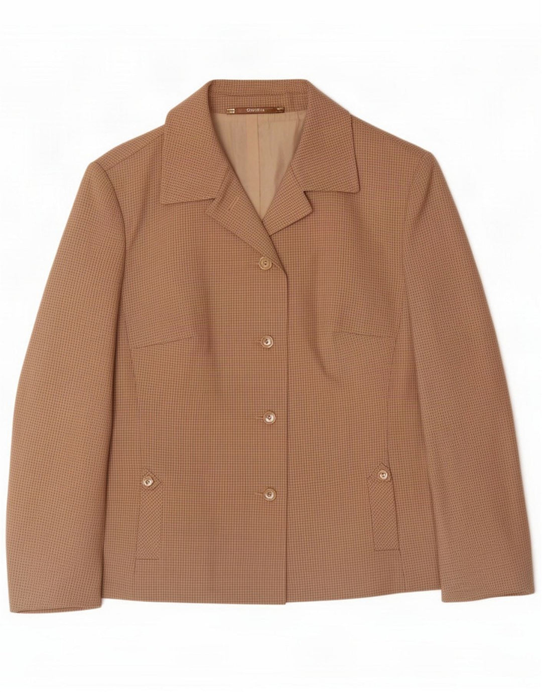Goldix Veste blazer à 4 boutons pour femme UK 14 Marron moyen