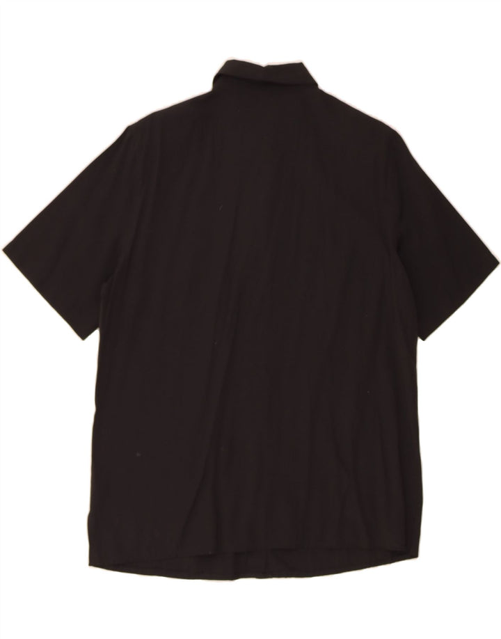 CANDA Womens Short Sleeve Shirt UK 18 XL Black Viscose Vintage Canda and Second-Hand Canda from Messina Hembry 