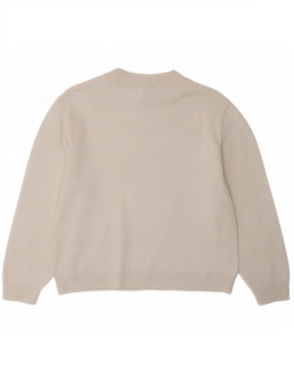 Topshop Pull ras du cou pour femme UK 10 Petite viscose blanche