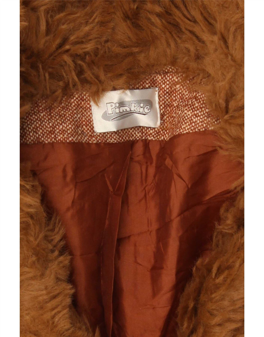 Pimkie Veste Blazer 1 Bouton Femme UK 10 Petit Marron Moucheté