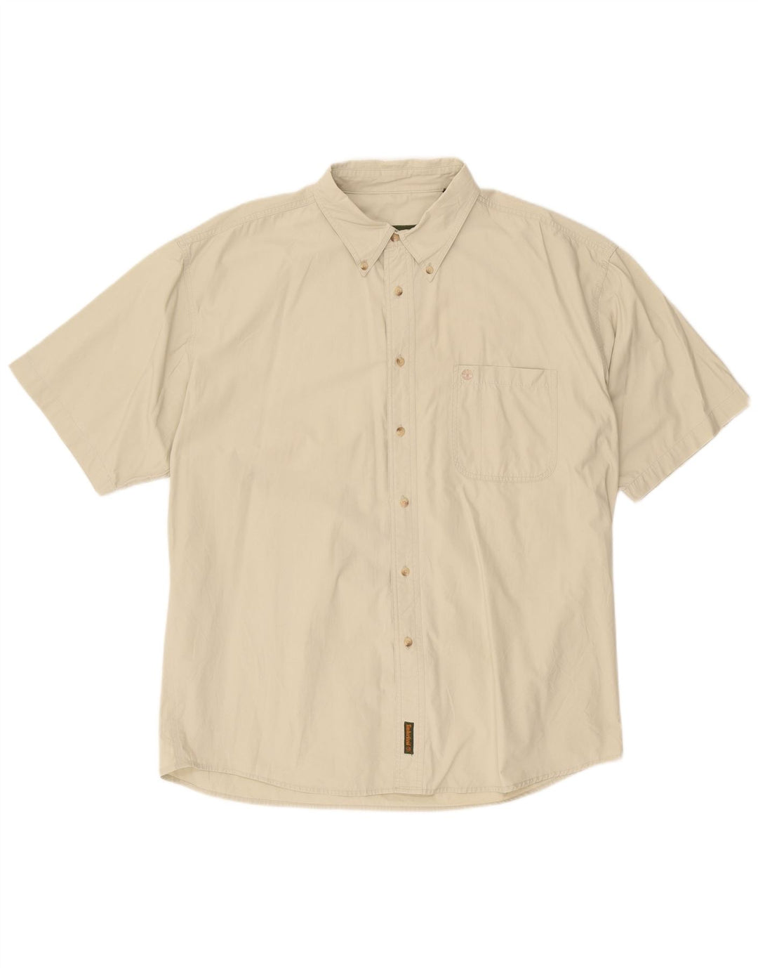 Timberland Chemise à manches courtes pour hommes 2XL Coton beige