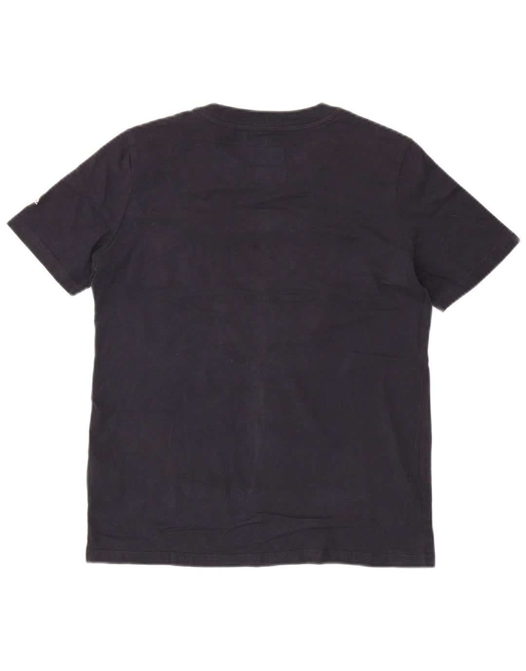 SUPERDRY T-shirt graphique pour femme UK 8 Small Bleu marine Coton