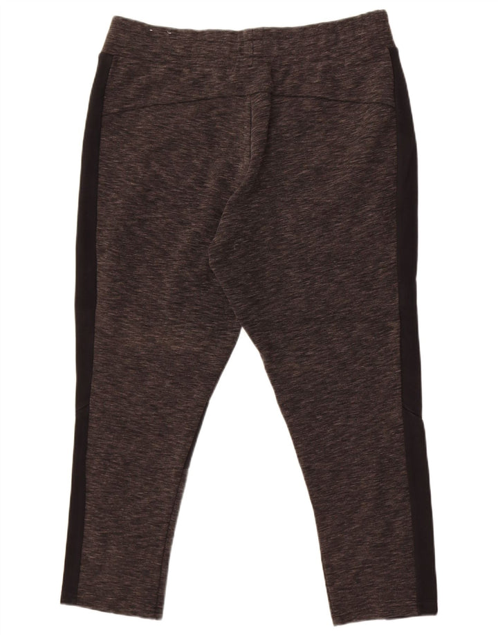 Puma Leggings Femme UK 14 Large Gris Colorblock Coton