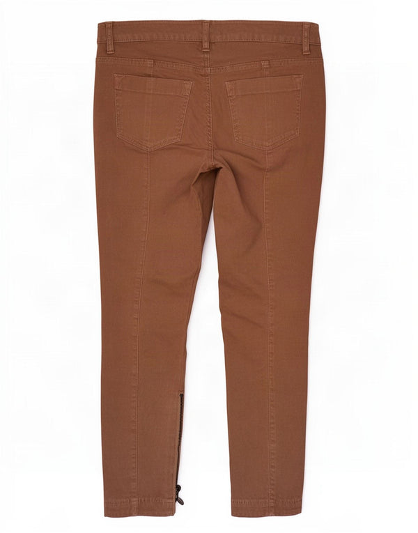 Pantalon décontracté slim femme Diesel W28 L27 coton marron