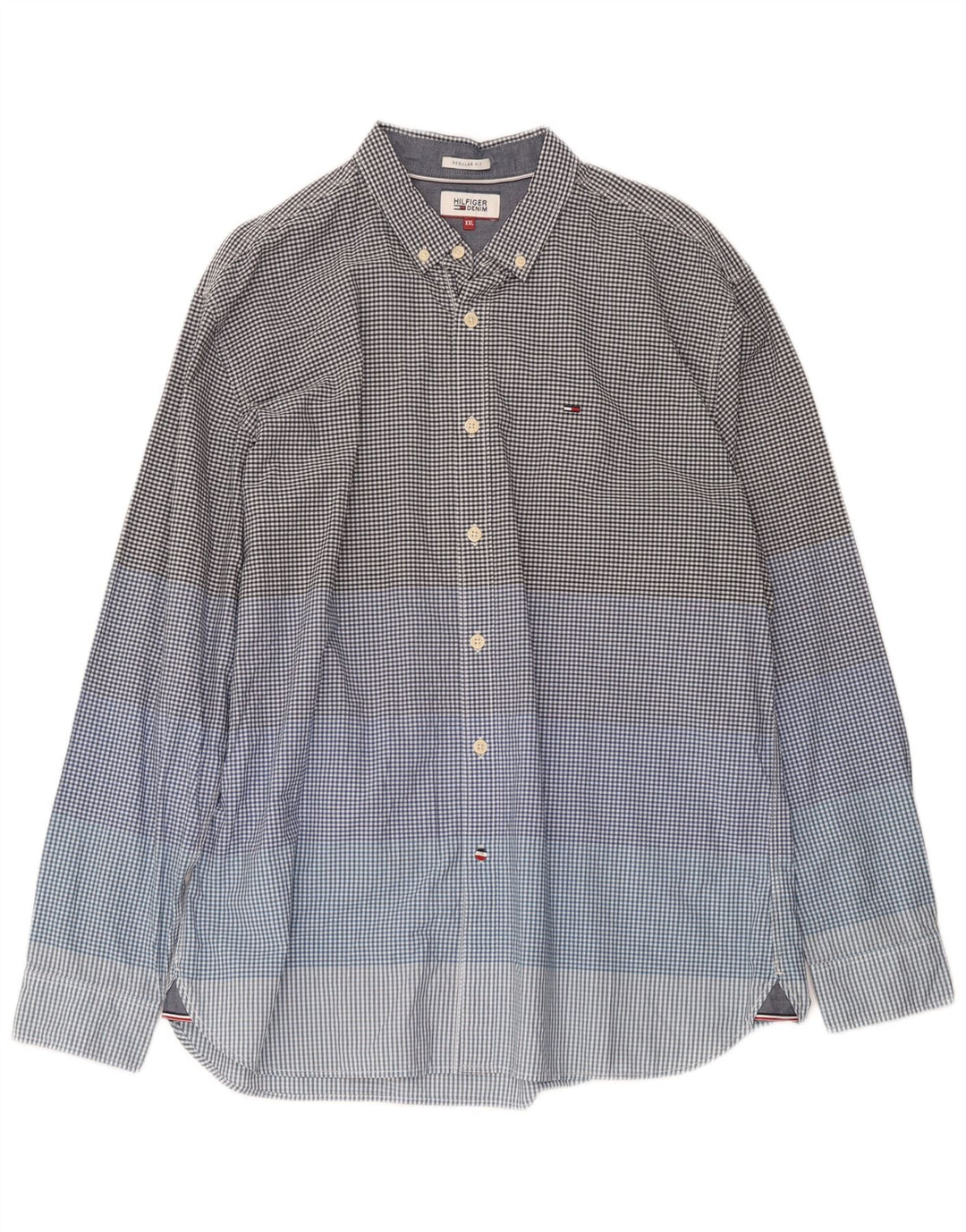 Tommy Hilfiger Chemise coupe régulière pour homme 2XL en coton vichy multicolore