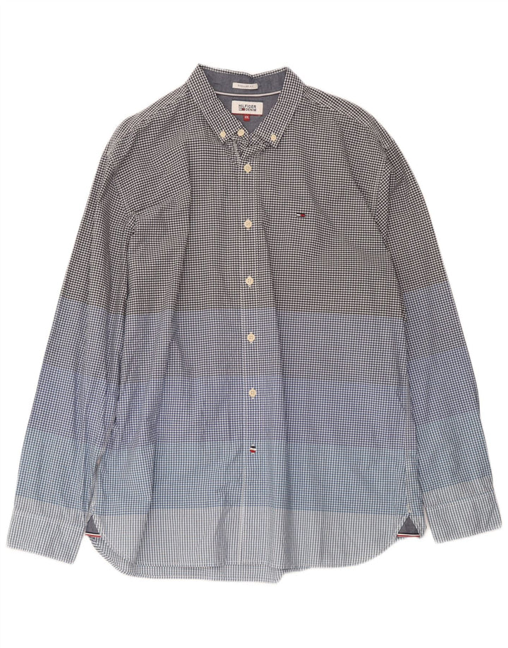 Tommy Hilfiger Chemise coupe régulière pour homme 2XL en coton vichy multicolore