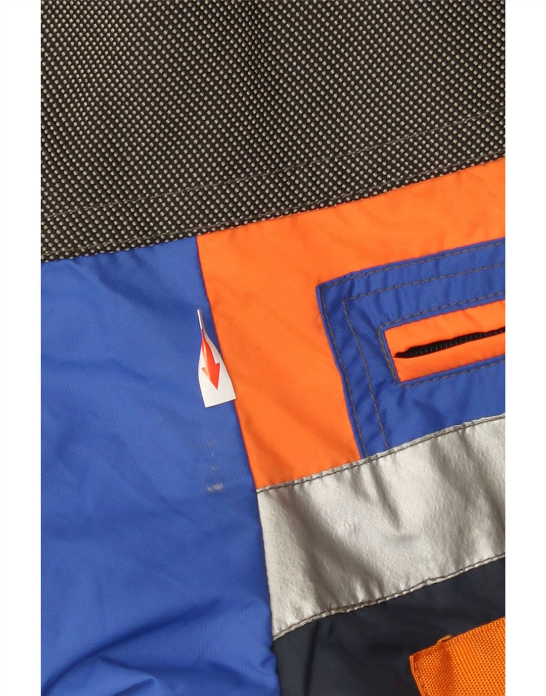 Anzi Besson Veste de ski à capuche graphique pour hommes IT 50 Large Blue Colourblock