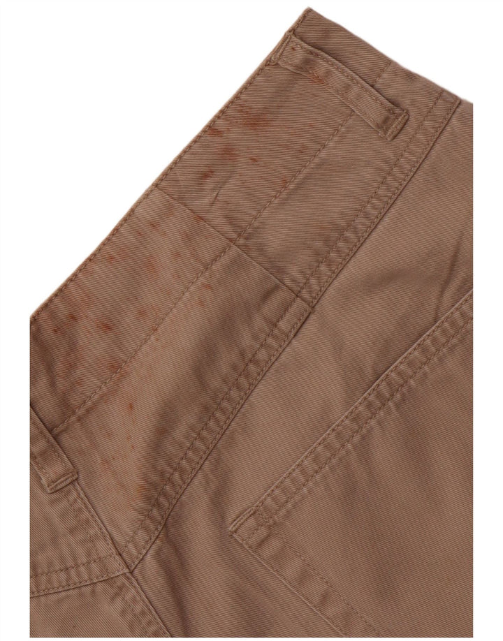 EDDIE BAUER Short chino taille haute pour femme US 12 Large W30 Beige