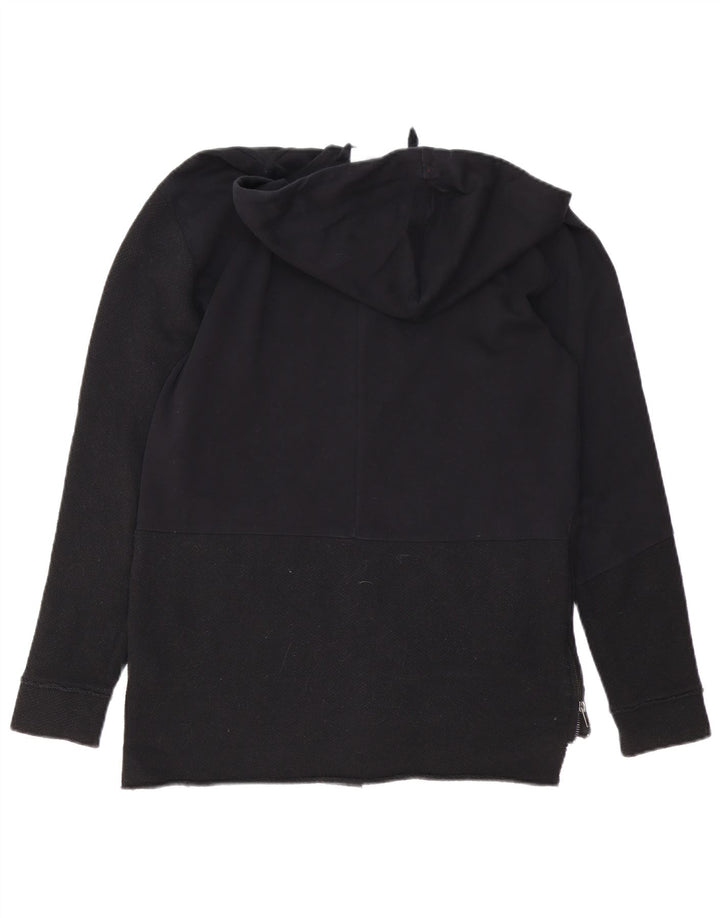 Zara Pull à capuche zippé pour homme Petit coton noir