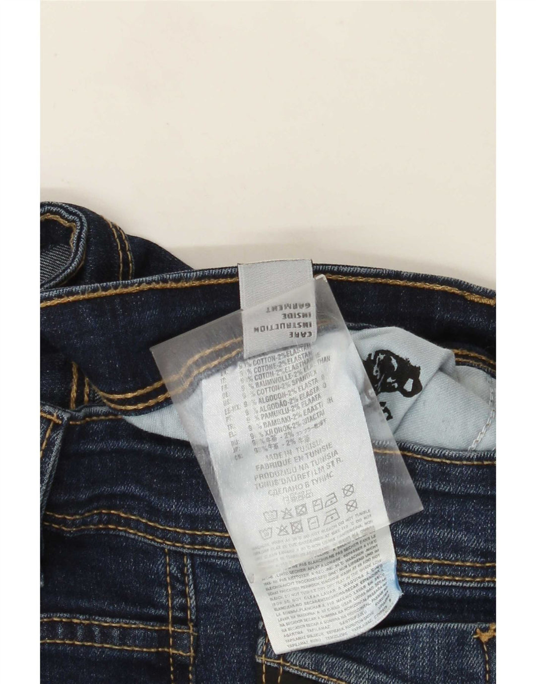 Jean Slim Femme Diesel W36 L31 Bleu Coton