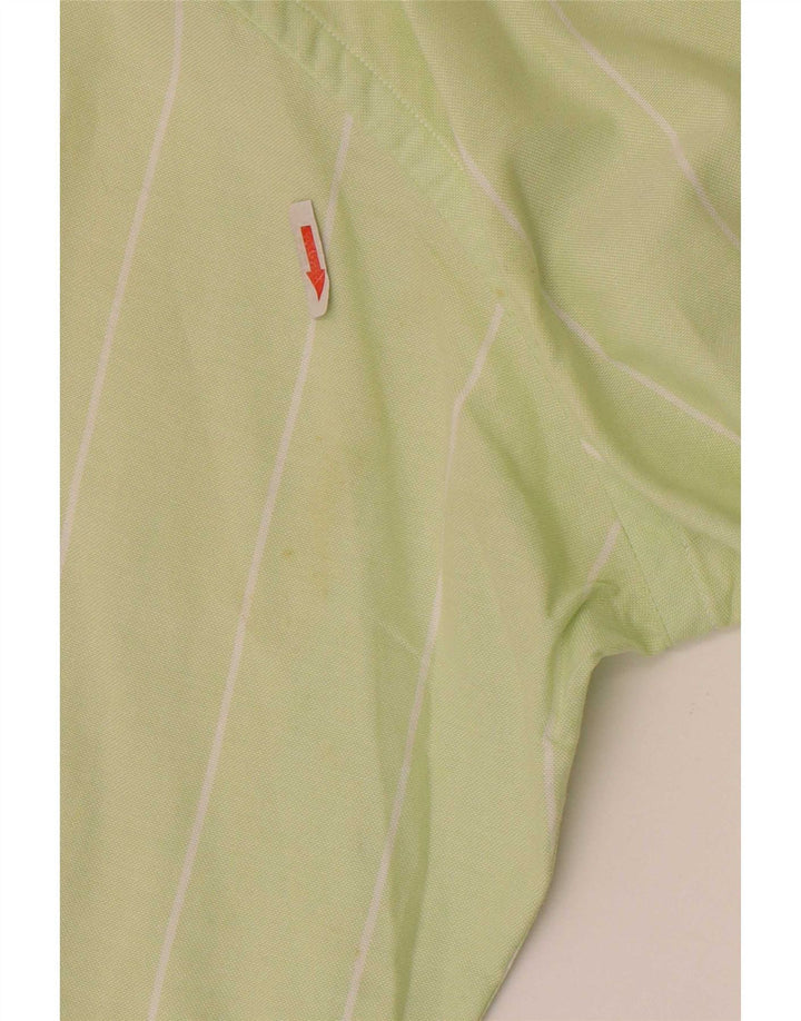 Brooksfield Chemise Homme Taille 40 Coton Rayé Vert Moyen