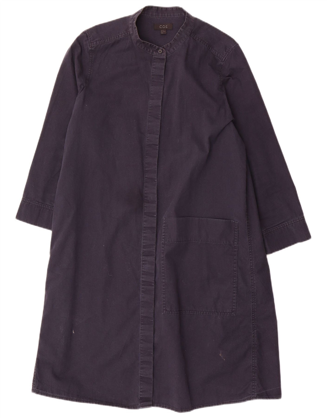 Cos Manteau Femme EU 40 Moyen Bleu Marine Coton