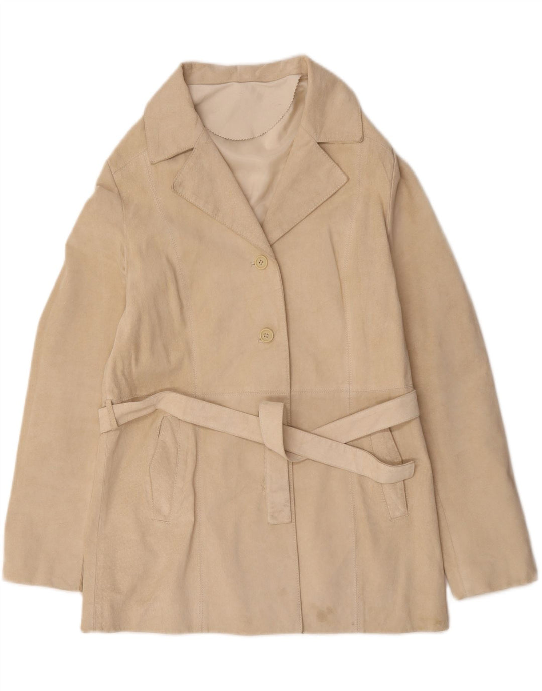 Conbipel Veste En Daim Femme IT 50 XL Cuir Blanc Cassé