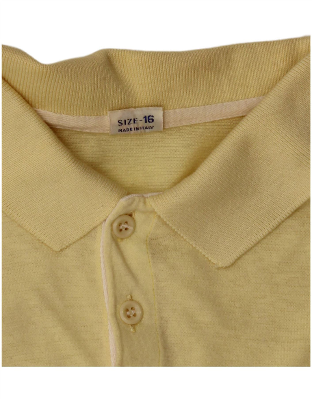 Polo Garçon Vintage 15-16 ans Jaune