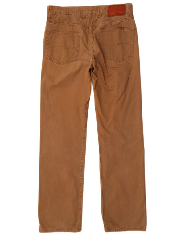 Tommy Hilfiger Pantalon décontracté droit pour homme W32 L32 Marron Coton