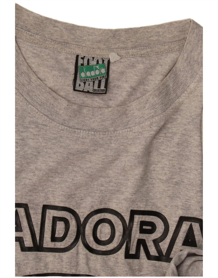 Diadora T-Shirt Graphique Homme Grand Gris