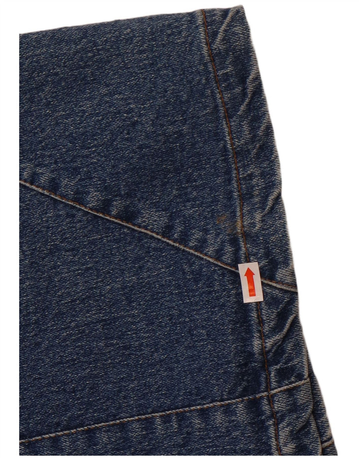 jupe en denim femme vintage W28 coton bleu moyen