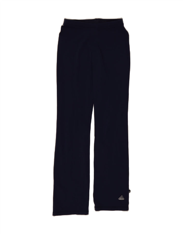 ADIDAS Womens Tracksuit Trousers UK 14 Medium Navy Blue Polyester Vintage Adidas and Second-Hand Adidas from Messina Hembry 
