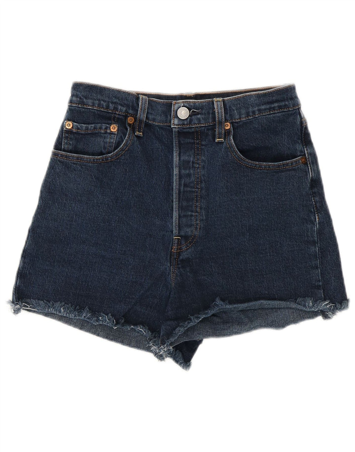 LEVI'S Short en Jean 501 Femme W27 Petit Bleu Coton Classique