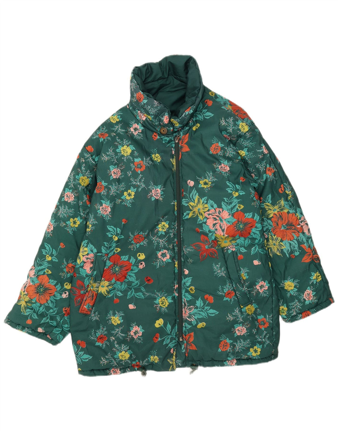 Stratos Veste de ski réversible pour femme EU 44 XL Vert Floral Polyester