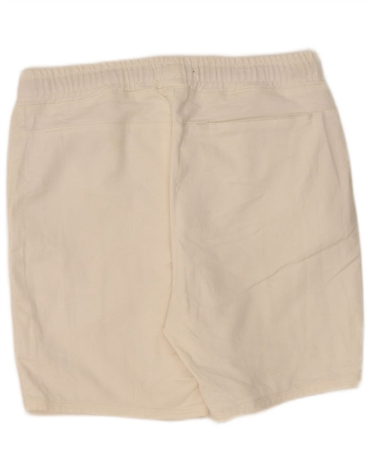 Zara Short de sport pour homme en coton blanc cassé