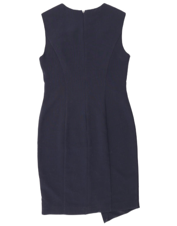 Topshop Robe fourreau sans manches pour femme UK 42 Bleu marine moyen Polyester