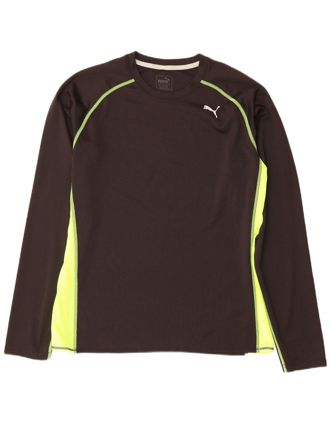 Puma Haut à manches longues pour homme Large Noir Colourblock