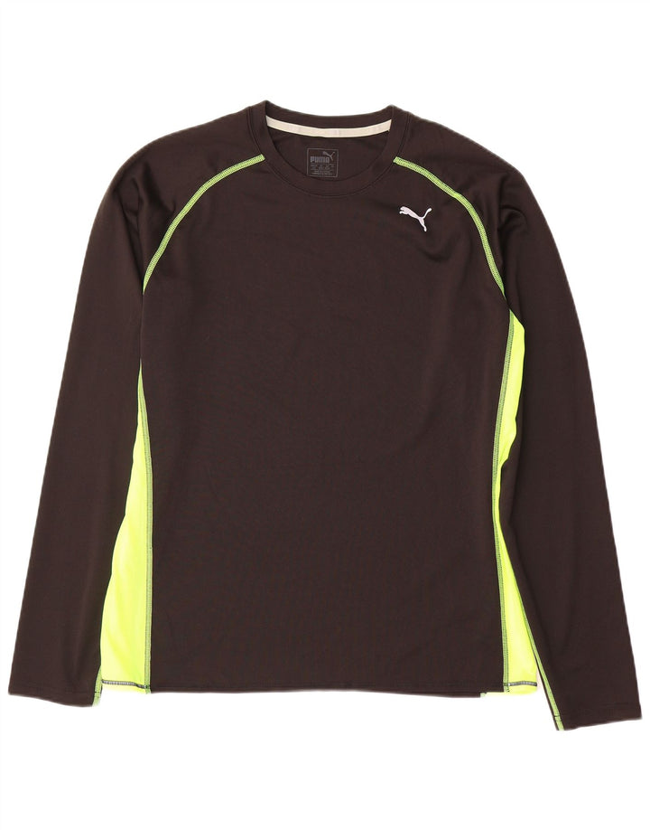 Puma Haut à manches longues pour homme Large Noir Colourblock