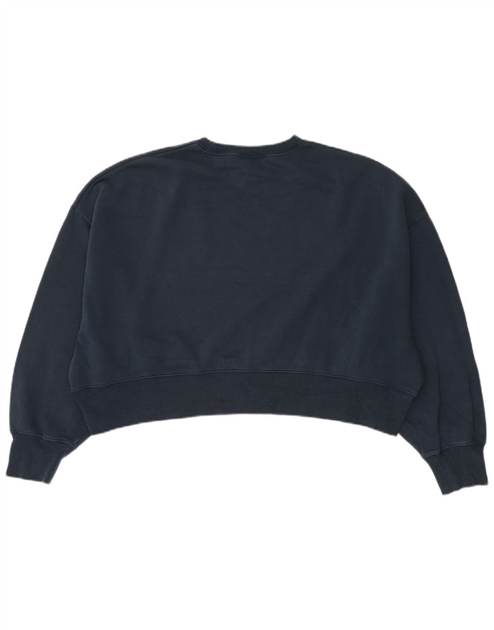 Nike Sweat-shirt court surdimensionné pour femme UK 14 Bleu marine moyen