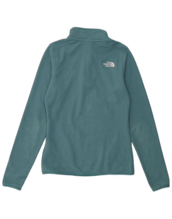 The North Face Pull polaire à col zippé pour femme UK 6 XS Turquoise Polyester