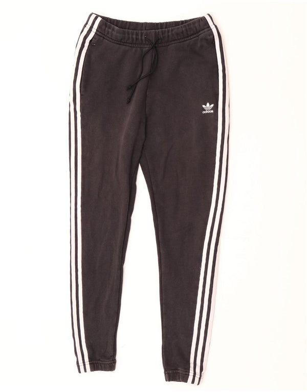 Adidas Pantalon de survêtement pour femme Joggers UK 6 XS Noir Coton