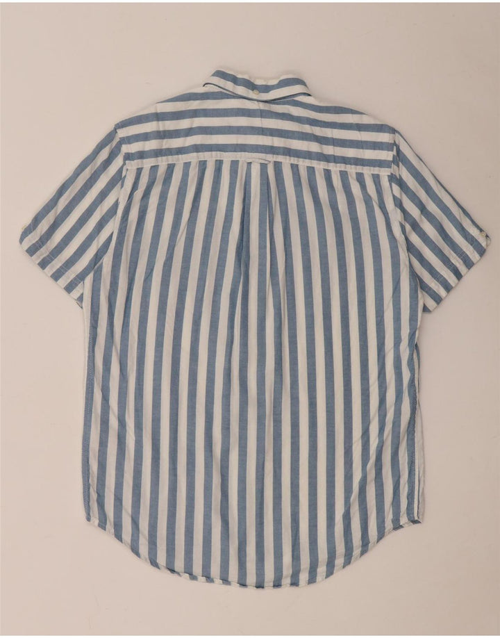 Ben Sherman Chemise à manches courtes homme en coton rayé bleu moyen