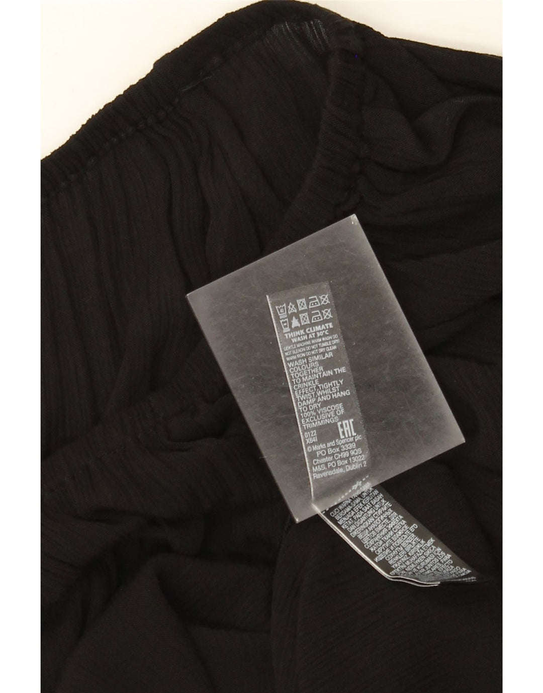 Marks & Spencer Robe droite pour femme UK 44 Large Viscose noire