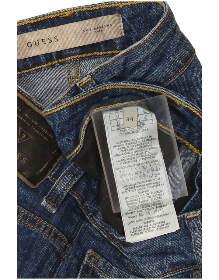 Guess Jean droit homme W34 L32 bleu coton