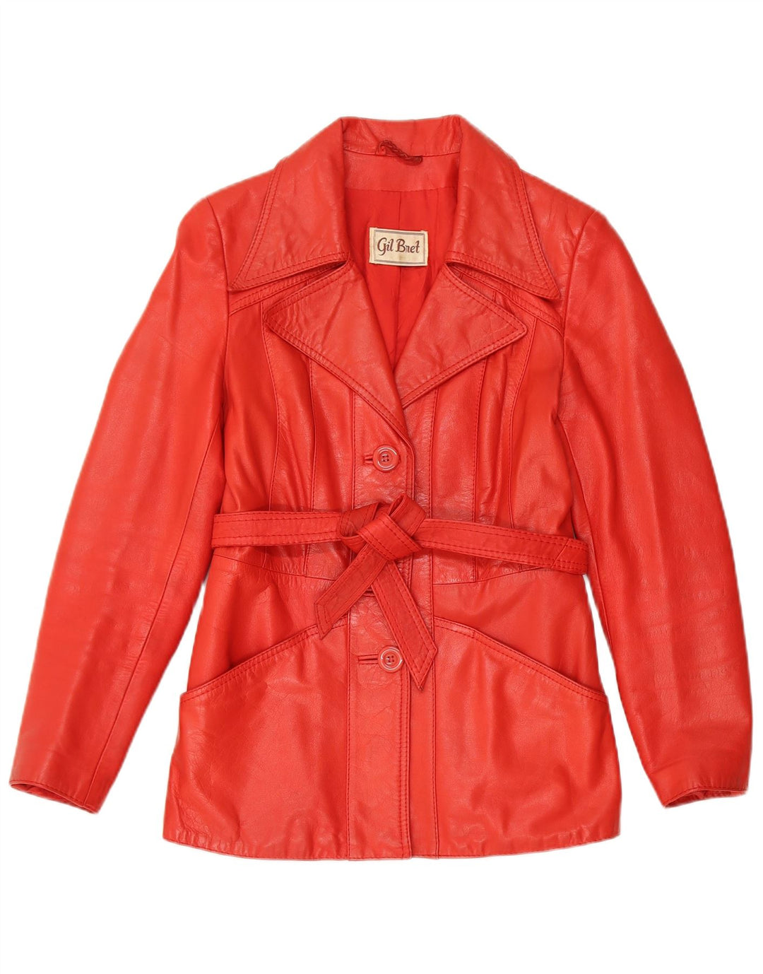 Veste en cuir femme Gil Bret EU 38 cuir rouge moyen