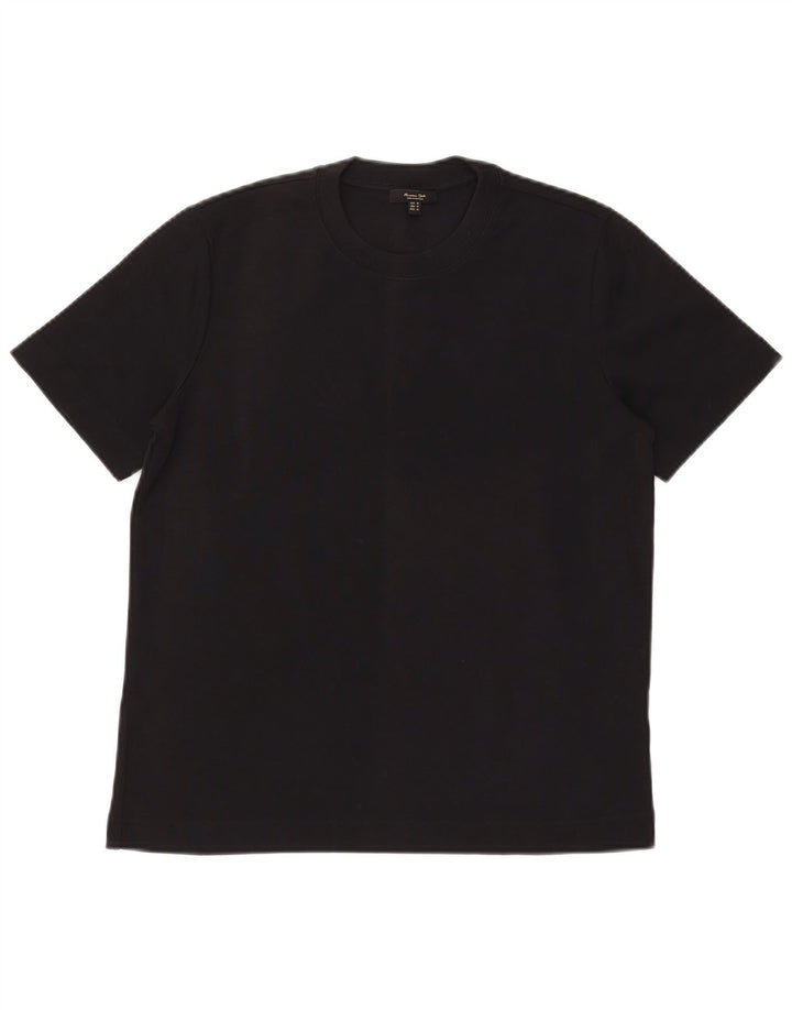MASSIMO DUTTI T-Shirt Homme Noir Moyen